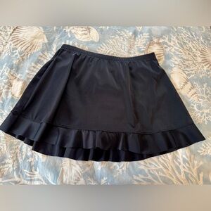 St. John's Bay Black Ruffle Swim Coverup